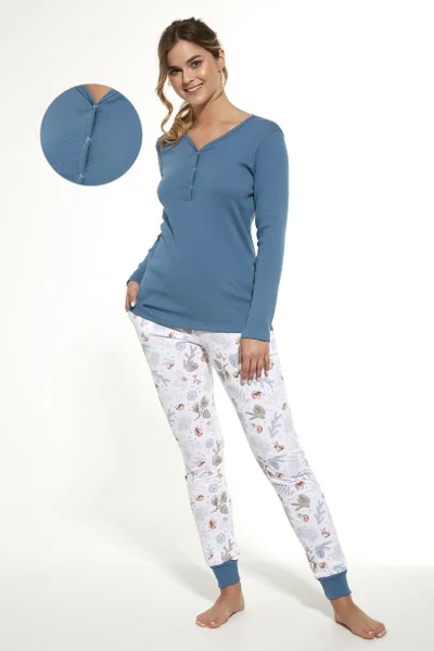 Dámské pyžamo DR T87 LUCY Cornette (modrá)