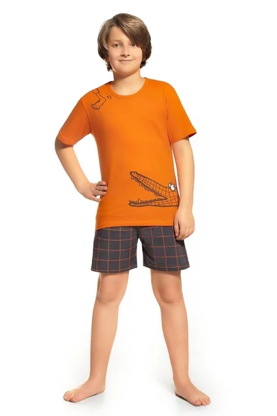 Bavlněné chlapecké pyžamo Cornette se šortkami