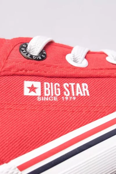 Dětské textilní tenisky v korálové barvě Big Star