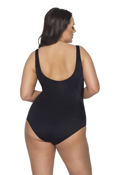 Dámské jednodílné bikiny v černé barvě Ava plus size