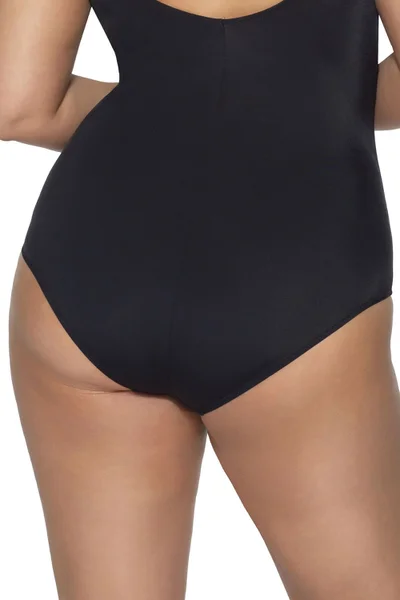 Dámské jednodílné bikiny v černé barvě Ava plus size