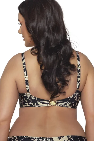 Plus size dámská bikiny podprsenka pro větší poprsí Ava zvířecí vzor