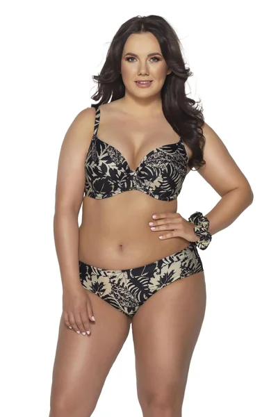 Plus size dámská bikiny podprsenka pro větší poprsí Ava zvířecí vzor