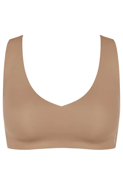 Bezešvá Bralette Podprsenka ZERO Feel Hnědá - Triumph