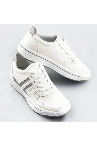 Bílo-šedé dámské sportovní boty AM88 Mix Feel biały