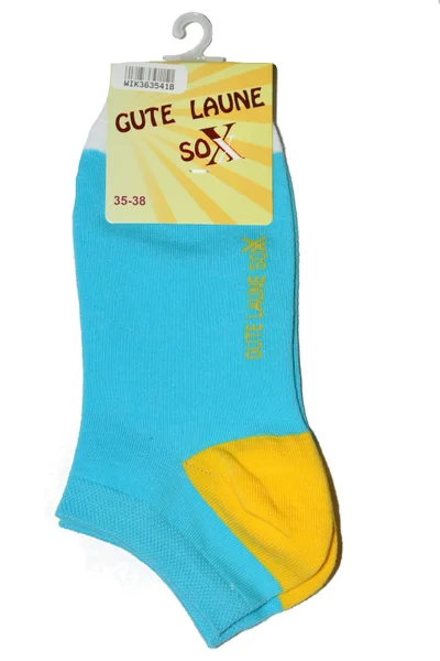 Dámské ponožky WiK AQ885 Gute Laune Sox (barva turkusowy)
