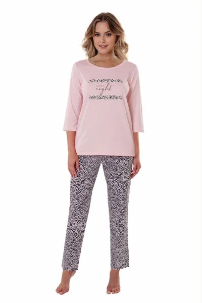 Dámské pyžamo TA735 ANABELL (v barvě Růžová)