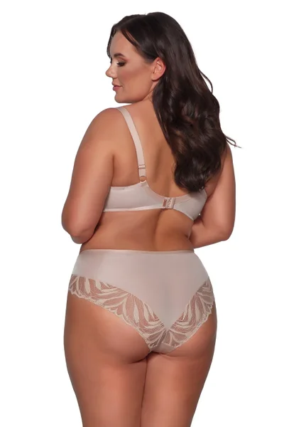 Plus size dámská podprsenka s částečnou výztuží Ava