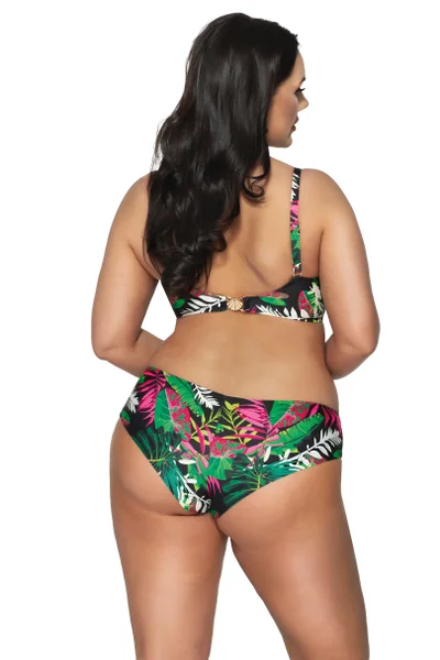 Zelené vzorované bikiny kalhotky AVA SWIMWEAR