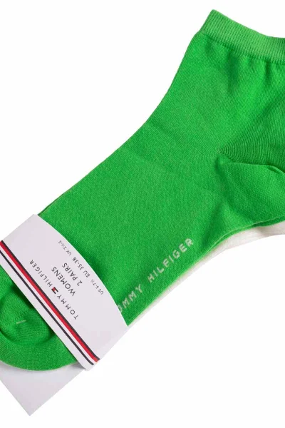 Dámské ponožky Tommy Hilfiger 2 páry Green a Ecru