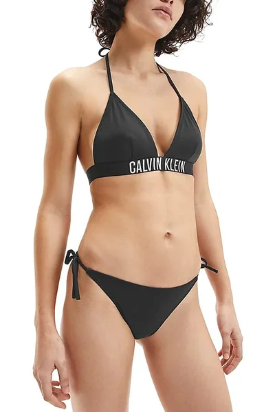 Dámské spodní díl plavek LV216 - BEH černobílá - Calvin Klein