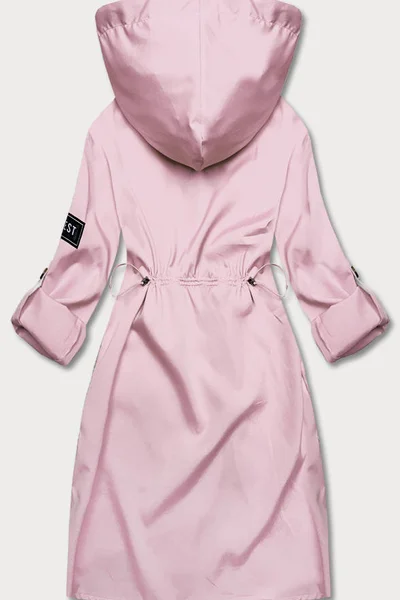 Dámské světle růžové lehký kabát s 3/4 rukávem S'WEST