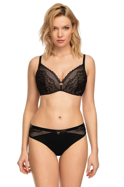 Push-Up Podprsenka Black-Beige Clarisa MEFEMI