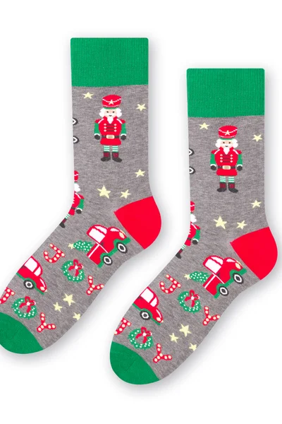 Vysoké vánoční ponožky unisex Steven