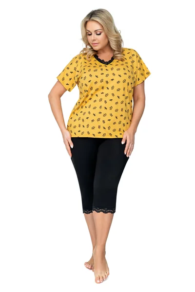 Dámské pyžamo Queen D295 Plus Size - Donna