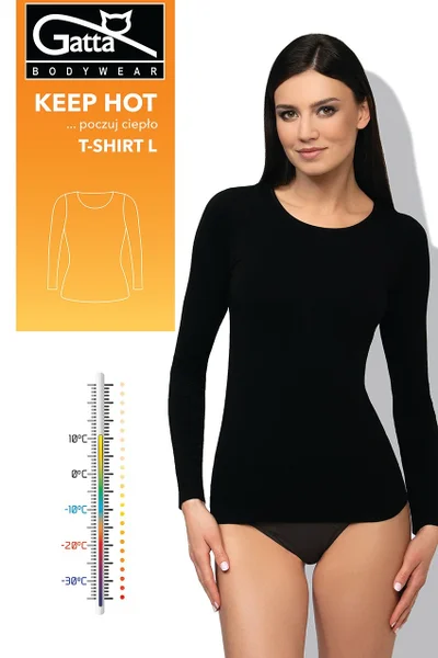 Dámský nátělník Gatta MA923 T-Shirt Keep Hot Women S-XL (black)