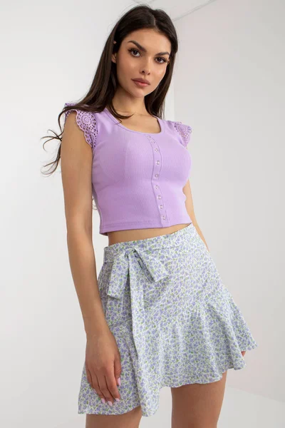 Letní dámská mini sukně v pastelové barvě FPrice