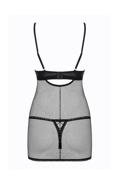 Dámská erotická košilka Redella chemise - Obsessive (v barvě černá)