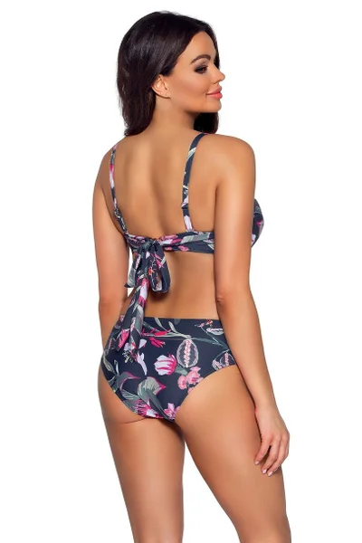 Dámské plavkové kalhotky Navy Květy AVA SWIMWEAR