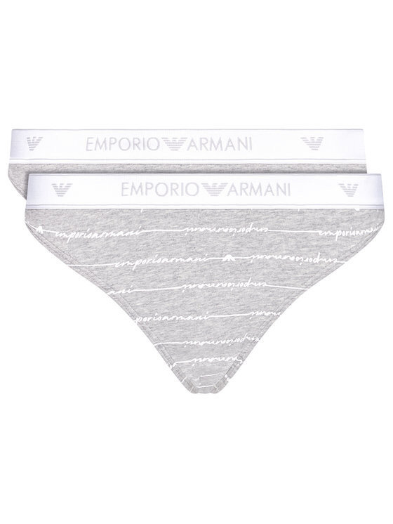 Dámské kalhotky E507 R883 HN288 - 2 pack - Emporio Armani, šedá L i10_P48807_1:1170_2:90_