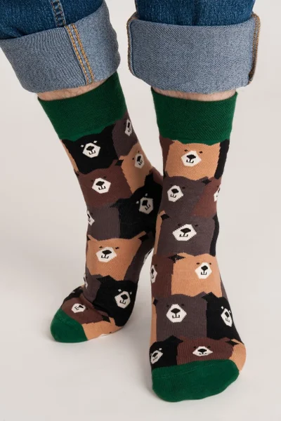 Vtipné unisex bavlněné ponožky s potiskem Noviti