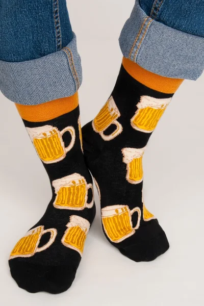 Vtipné unisex bavlněné ponožky s potiskem Noviti