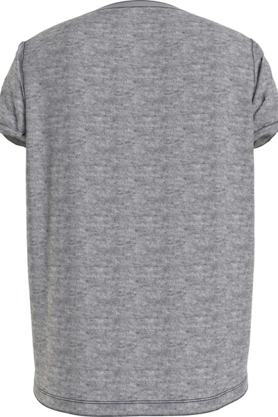 Světle šedé dámské tričko s krátkým rukávem Tommy Hilfiger