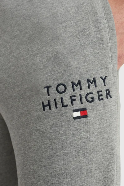 Světle šedé pohodlné pánské tepláky Tommy Hilfiger