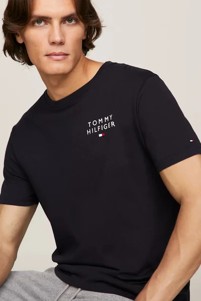 Bavlněné pánské tričko s logem Tommy Hilfiger