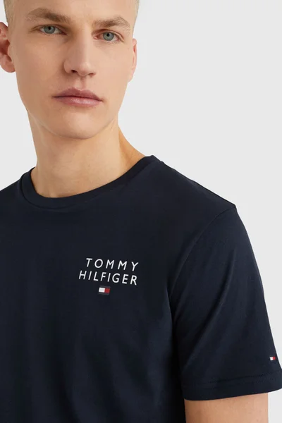 Bavlněné pánské tričko s logem Tommy Hilfiger