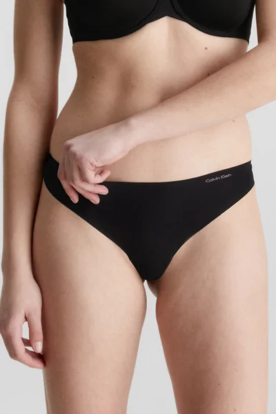 Černá dámská tanga Calvin Klein z mikrovlákna