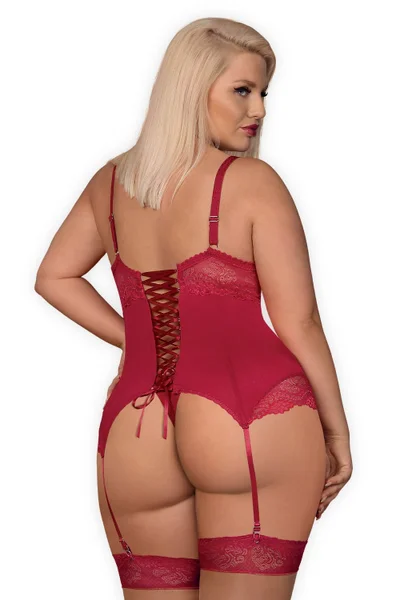 Dámský korzet Rosalyne corset - Obsessive (červená)