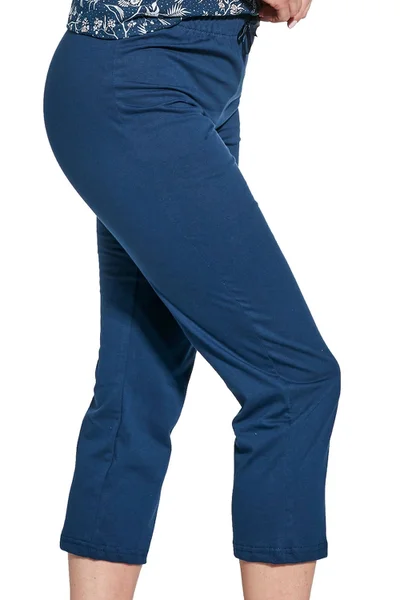 Tmavě modré dámské V-neck pyžamo Cornette