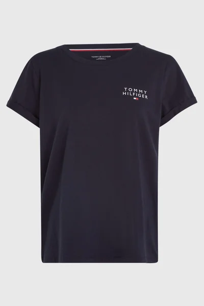 Klasické bavlněné dámské tričko s logem Tommy Hilfiger