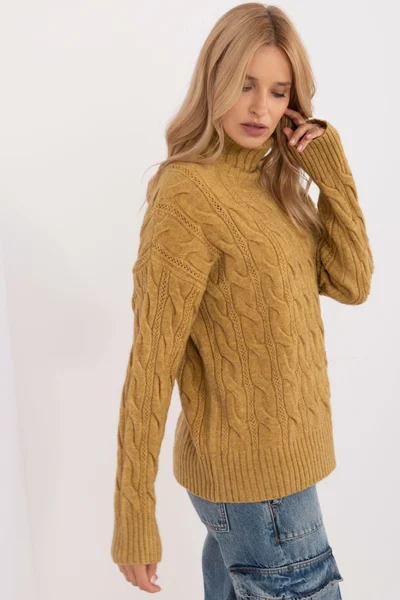 Elegantní olivový svetr Jumper FPrice