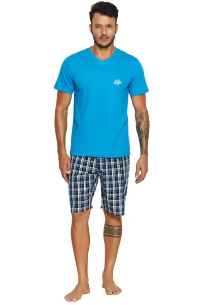 Pánské pyžamo XS43 Vital - Henderson (světle modrá)