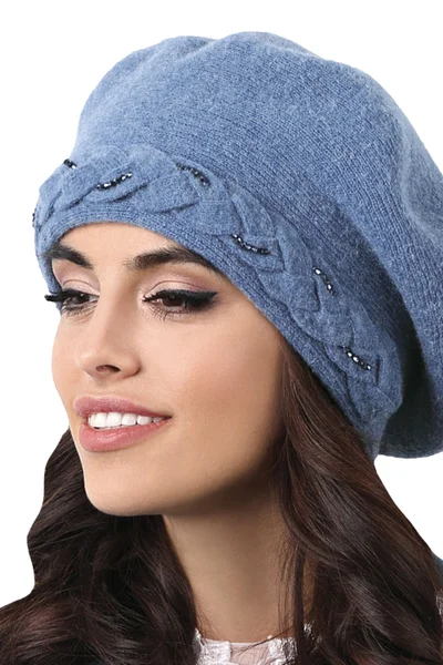 Moderní modrá dámská čepice Kamea