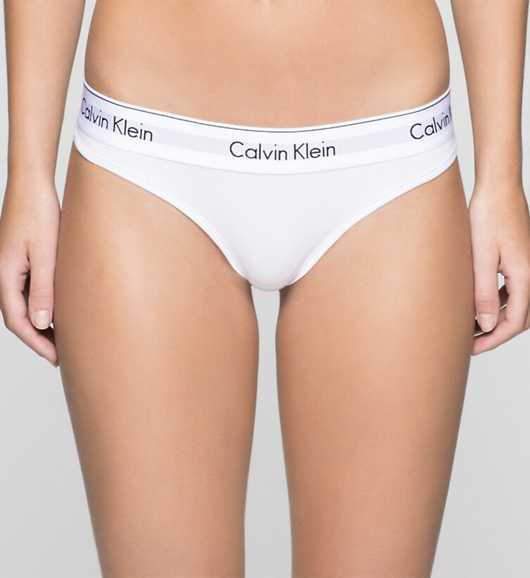 Tanga Thong Modern Cotton F3786E100 bílá - Calvin Klein bílá, bílá L i10_P20635_1:5_2:90_