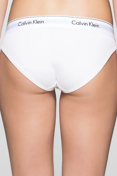 Bílé kalhotky bikini Calvin Klein F3787E100