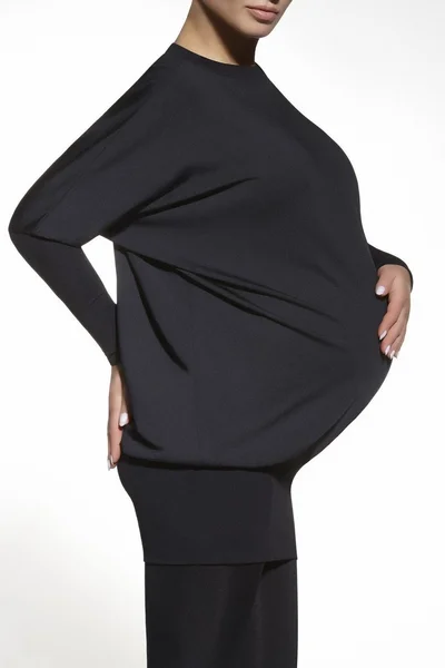 Černá tunika pro těhotné Emi