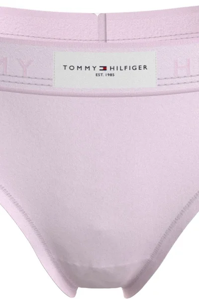 Světle růžové dámské modalové string kalhotky Tommy Hilfiger