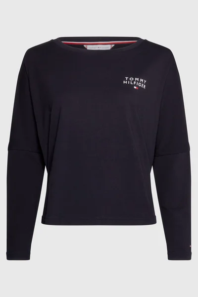 Dámské černé tričko z organické bavlny Tommy Hilfiger