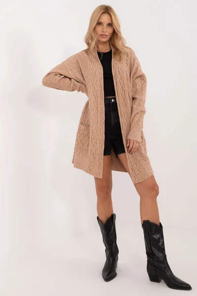 Elegantní camel cardigan FPrice