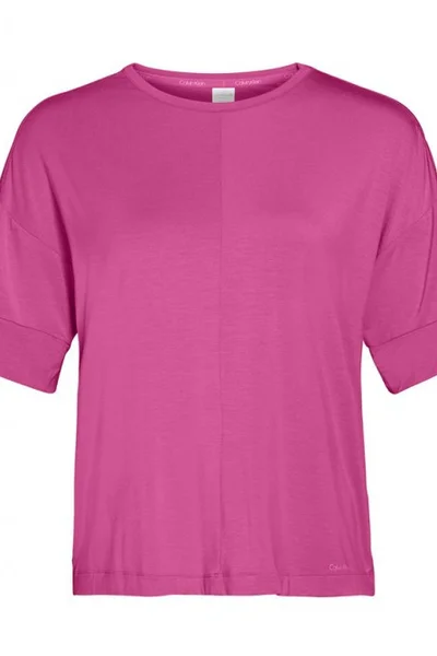 Růžové dámské spací tričko Calvin Klein 6410