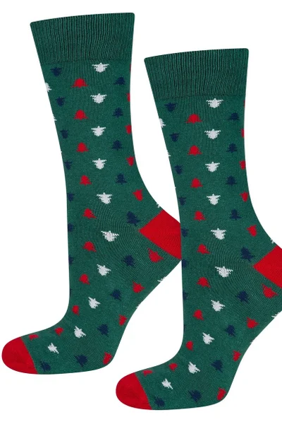 Dámské ponožky Soxo - ozdobná krabička, vánoční stromeček MULTIKOLOR