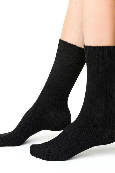 Zimní vlněné vysoké ponožky Steven unisex