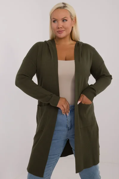 Dámský oversize khaki svetr FPrice