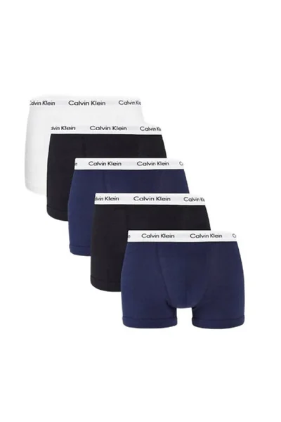 Balení 5ks pánské bavlněné boxerky s elastanem Calvin Klein