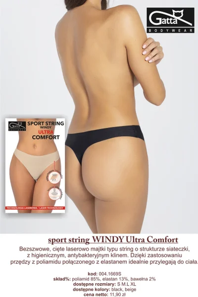 Dámské kalhotky - SPORT STRING WINDY ULTRA COMFORT GATTA BODYWEAR