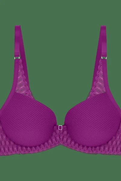 Sexy vyztužená fialová dámská podprsenka Triumph